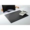 Durable Desk Mat with Contoured Edge, W530xD400mm, Black