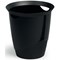 Durable Waste Basket Eco 80 Per Cent Recycled Plastic Bin 16 Litre Black