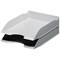Durable Eco Self-stacking Recycled Letter Tray, Grey
