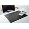 Durable Polypropylene Non-Slip Desk Mat with Contoured Edge, W530xD400mm, Black