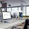 Durable Polypropylene Non-Slip Desk Mat with Contoured Edge, W530xD400mm, Clear