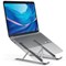 Durable Premium Aluminium Foldable Laptop Stand, Adjustable Tilt, Silver Durable Premium Aluminium Foldable Laptop Stand, Adjustable Tilt, Silver