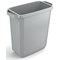 Durable Durabin Eco Rectangular Waste Bin, 60 Litre, Grey