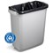 Durable Durabin Eco Rectangular Waste Bin, 60 Litre, Grey