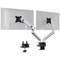 Durable Select Plus Monitor Mount Arm for 2 Screens Up to 32 Inch with Desk Clamp Attachment