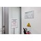 Durable Floor Stand with Aluminium Snap Frame, A4, Silver