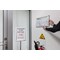 Durable Floor Stand with Aluminium Snap Frame, A4, Silver