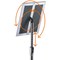 Durable Floor Stand with Aluminium Snap Frame, A4, Silver