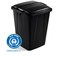 Durable Eco 90L Waste Recycling Bin Black Strong Square Durabin