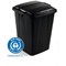 Durable Eco 90L Waste Recycling Bin Black Strong Square Durabin