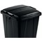 Durable Durabin Eco Recycled Plastic Square Bin Lid, 90 Litre, Black
