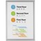 Durable Aluminium Snap Frame Notice Holder A2 Silver