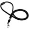 Durable Recycled Fabric Lanyard Black (Pack of 10) 824101