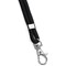 Durable Recycled Fabric Lanyard Black (Pack of 10) 824101