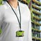 Durable Recycled Fabric Lanyard Green (Pack of 10) 824105