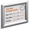 Durable Aluminium Snap Frame Notice Holder A5 Silver
