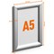 Durable Aluminium Snap Frame Notice Holder A5 Silver