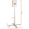 Durable Outdoor Stainless Steel Floor Stand A4 Grey