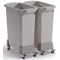 Durable 60L Linkable Bin Trolley Modular Waste Trolley For Durabin Bins 334037