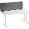 Durable Recycled Felt Desk Divider Panel 160cm Grey