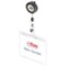 Durable Mono Security Pass Holder with Badge Reel, 60x90mm, Clear, Pack of 10