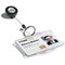 Durable Badge Reel with Ring Fastener & Retractable Cord, Black, Pack of 10