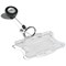 Durable Badge Reel with Ring Fastener & Retractable Cord, Black, Pack of 10