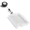 Durable Dual Security Badge Holder with Name Badge & 800mm Reel, Pack of 10