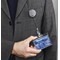 Durable Badge Reel with Clip & Retractable Cord, Chrome, Pack of 10