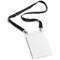 Durable Name Badges with Necklace, A6, Black, Pack of 10