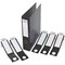 Durable Ordofix Self-adhesive PVC Spine Labels for Lever Arch File, Black, Pack of 10