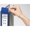 Durable Ordofix Self-adhesive PVC Spine Labels for Lever Arch File, Blue, Pack of 10