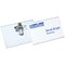 Durable Name Badge with Combi Clip, 54x90mm, Clear, Pack of 50