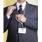 Durable Textile Name Badge Lanyard with Safety Release, 440mm, Grey, Pack of 10