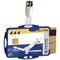 Durable Duo Security Pass Holder with Clip, 54x85mm, Blue, Pack of 25