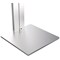 Durable Floor Tablet Stand, Adjustable Tilt, Silver