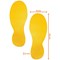 Durable Heavy Duty Adhesive Floor Marking Foot Yellow 5 Pairs 172704