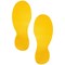 Durable Floor Marking Shape Foot Yellow (5 Pairs) 172704