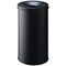 Durable Fire Extinguishing Metal Waste Bin TUV Certified 60L Matte Black
