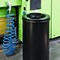 Durable Fire Extinguishing Metal Waste Bin TUV Certified 60L Matte Black