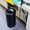 Durable Fire Extinguishing Metal Waste Bin TUV Certified 60L Matte Black