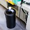 Durable Fire Extinguishing Metal Waste Bin TUV Certified 60L Matte Black