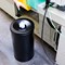 Durable Fire Extinguishing Metal Waste Bin TUV Certified 60L Matte Black
