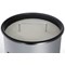 Durable Round Waste Bin with Ashtray, 17 Litre Bin and 2 Litre Ashtray, Silver