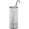 Durable Metal Umbrella Stand, 28.5 Litre, Round, Silver
