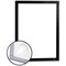 Durable Duraframe Wallpaper Info Frame, A4, Black