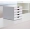 Durable Varicolor MIX 5 Drawer Set, White & Assorted Coloured Drawers