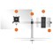 Durable Monitor Mount PRO for 1 Screen Up to 27in 1 Tablet Up to 13in + Desk Clamp Attachment