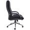 Derby Executive Soft Leather Chair, Fixed Height Arms, Black
