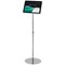 Deflecto Heavyweight Floor Standing Sign Holder, Bevel Magnetic Cover, A4 Deflecto Heavyweight Floor Standing Sign Holder, Bevel Magnetic Cover, A4